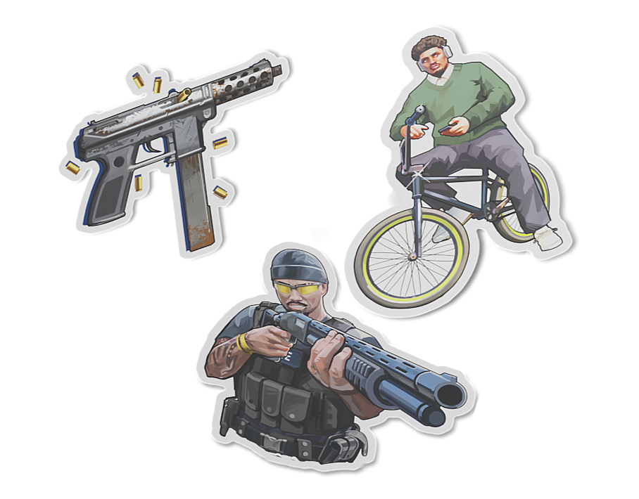 Les stickers Whitelist